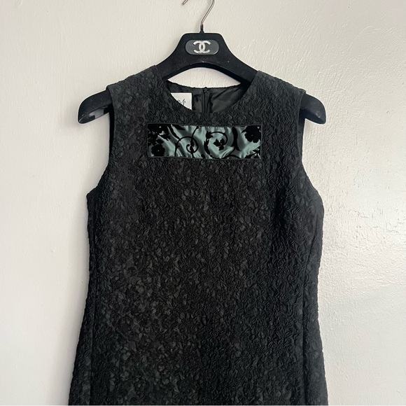 Moschino Cheap and Chic Vintage 90s Brocade Cocktail Dress Size 4 - Picture 4 of 15